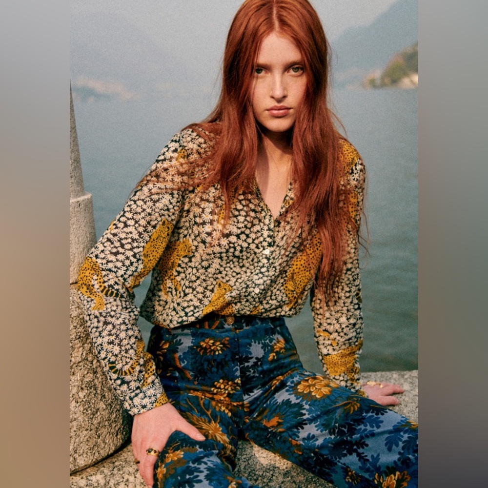 Sézane x Inouï Éditions Daisy Pierro shirt 38/6 & scarf